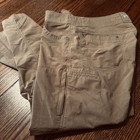 Kuhl Pants Mens 36x30 Brown Khaki Konfidant Air Gusseted Vented 9-Pocket Hiking - Picture 4 of 14